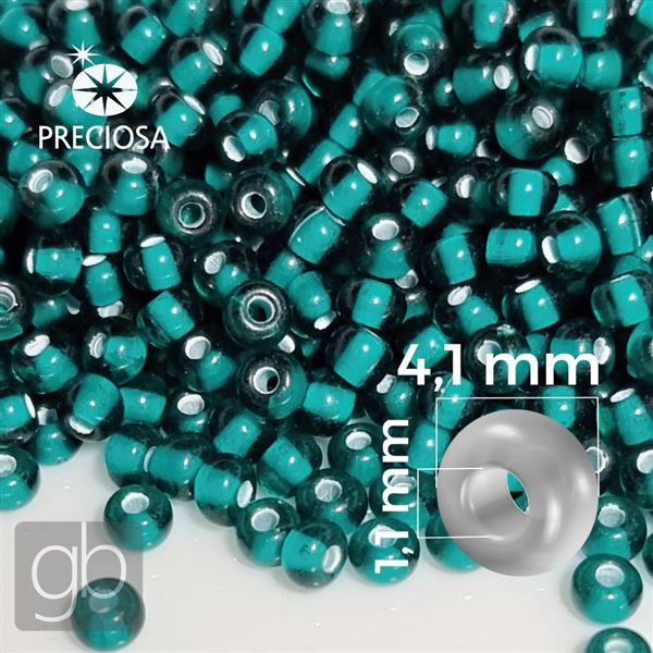 Preciosa Seed Beads 6/0 4,1 mm Green PRE6002 50 g