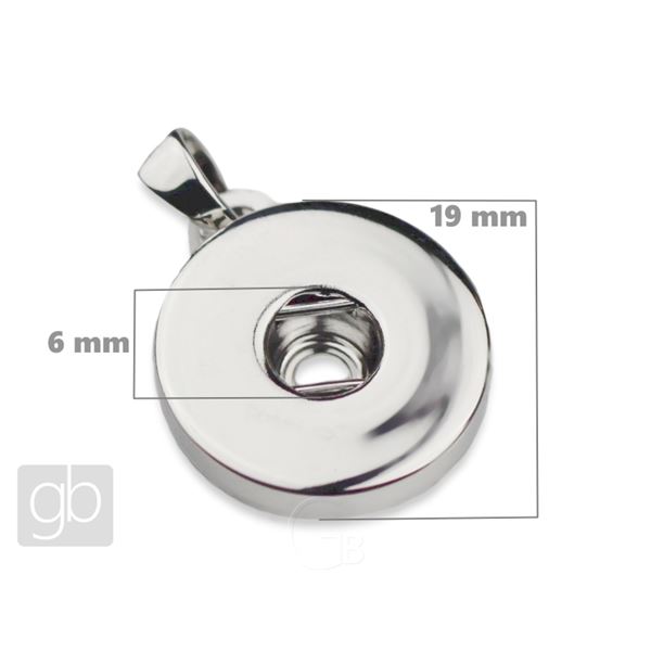 Pendant BUTTON jewelry Platinum CV25