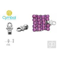 CYMBAL PILOS 8/0 BEADS End cap Old brass