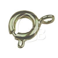 Carabiner ring clasp OLD BRASS