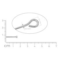 Eye pins SILVER 16 mm 50 pcs.