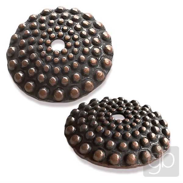 Jewelery beads chapel decorated 15x3 mm Old brass KAPL060