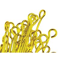 Eye pins GOLD 50 mm 15 pcs.