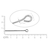 Eye pins SILBER 40 mm 15 ks