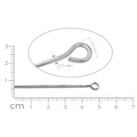 Eye pins SILVER 50 mm 15 pcs.
