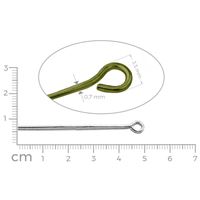 Eye pins OLD BRASS 50 mm 15 pcs.