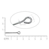 Eye pins PLATINE 25 mm 15 pcs.