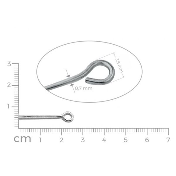 Eye pins PLATINE 25 mm 15 pcs.