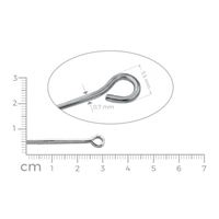 Eye pins PLATINE 30 mm 15 pcs.