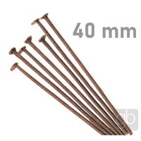 Flat Head Pins OLDCOPPER 40 mm 10 pcs.