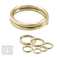 Connecting ring double GOLD 6 mm