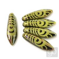 Beads Laser design LEAF Green MPL069