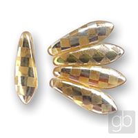 Beads Laser design LEAF Yellow MPL093