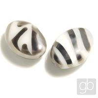 Pressed beads Oval 19 x 14 mm 1 pc 
