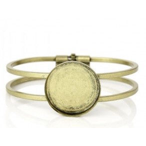 Bracelet base Old brass