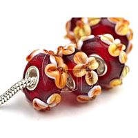 Lampwork beads hole 6 mm PDR33