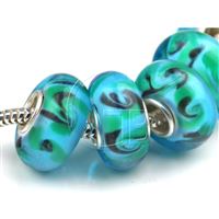 Lampwork beads hole 6 mm PDR42