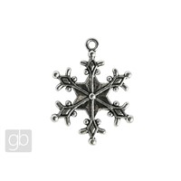 Pendant Snowflake 23 mm Platinum