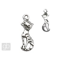 Pendant Cat 26 mm Platinum