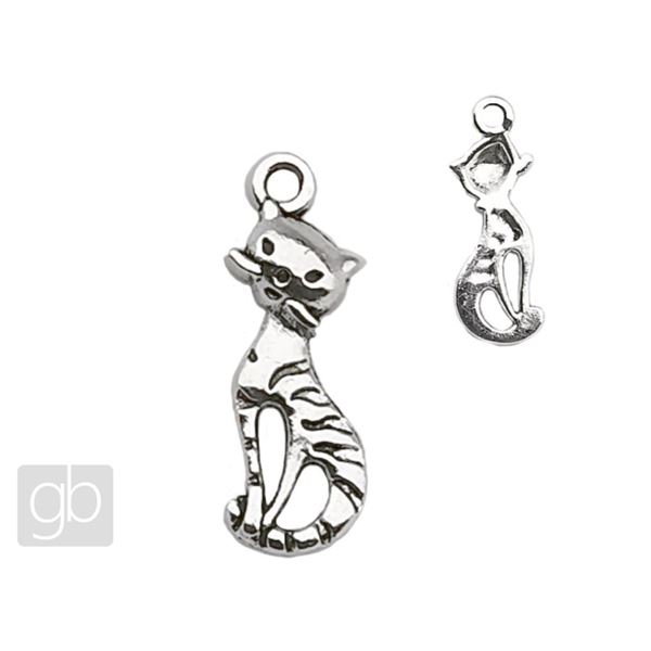 Pendant Cat 26 mm Platinum