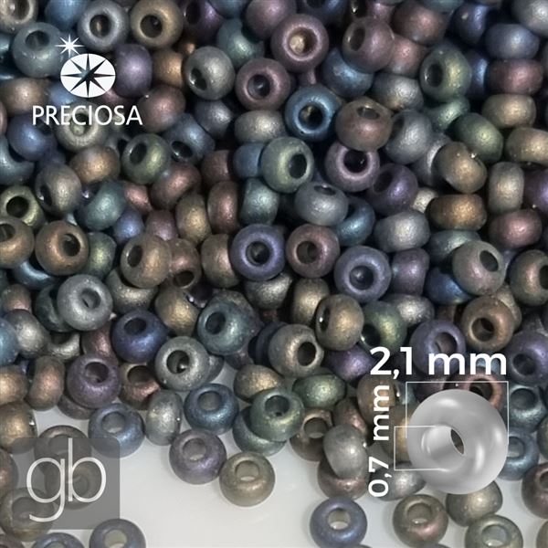 Preciosa Seed Beads 11/0 2,1 mm IRIS MATT 50 g
