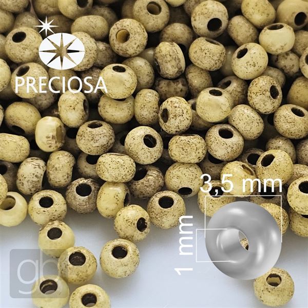 Preciosa Seed Beads 7/0 3,5 mm 20 g Beige PRE7001
