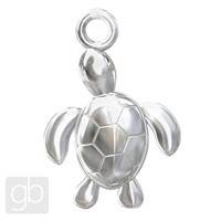 Pendant turtle 16 mm Silver