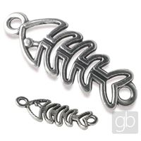 Pendant Fish 31 mm Antique silver