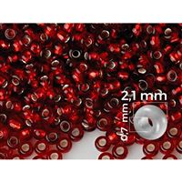 Preciosa Seed beads 11/0  2,1 mm Red (97120) 20 g