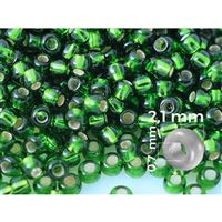 Preciosa Seed beads 11/0  2,1 mm Green (27120) 20 g