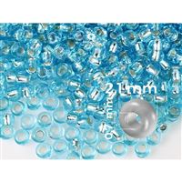 Preciosa Seed beads 11/0  2,1 mm Blue (67000) 20 g