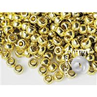 Preciosa Seed beads 11/0  2,1 mm Gold (18586) 20 g