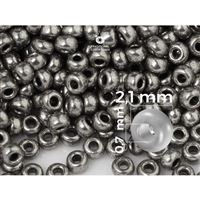 Preciosa Seed beads 11/0  2,1 mm Nikl (18549) 20 g