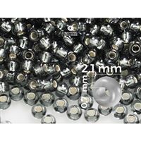 Preciosa Seed beads 11/0  2,1 mm Grey (47010) 20 g