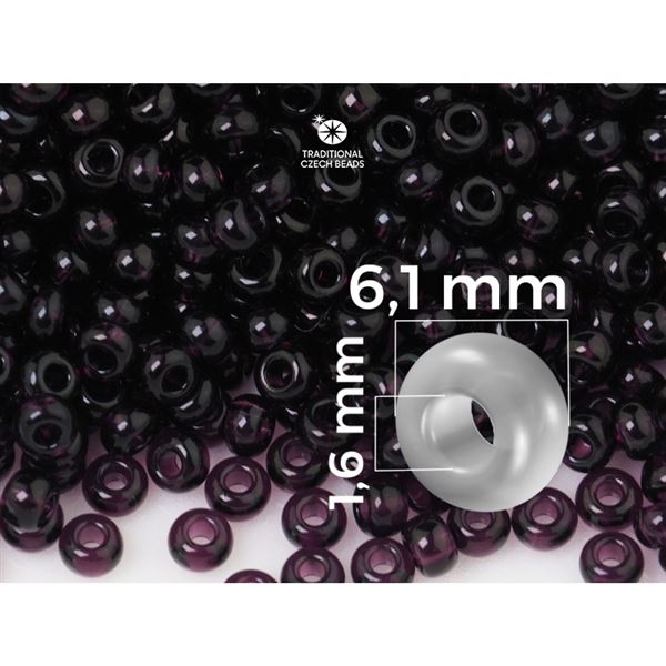 Preciosa Seed beads 2/0 6,1 mm Purple (20080) 20 g