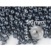 Preciosa Seed beads 3/0 5,6 mm Grey Hematit (49102) 20 g