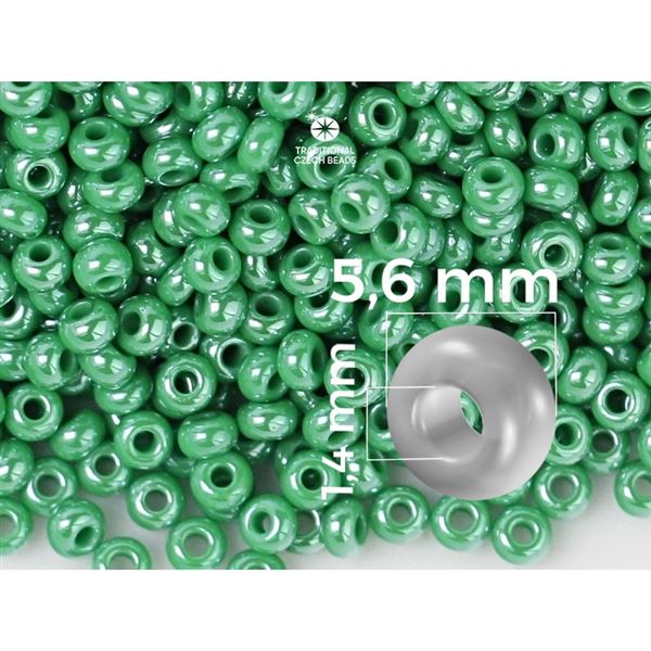Preciosa Seed beads 3/0 5,6 mm Green (58250) 20 g