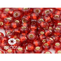 Preciosa Seed beads 3/0 5,6 mm Red (97070) 20 g