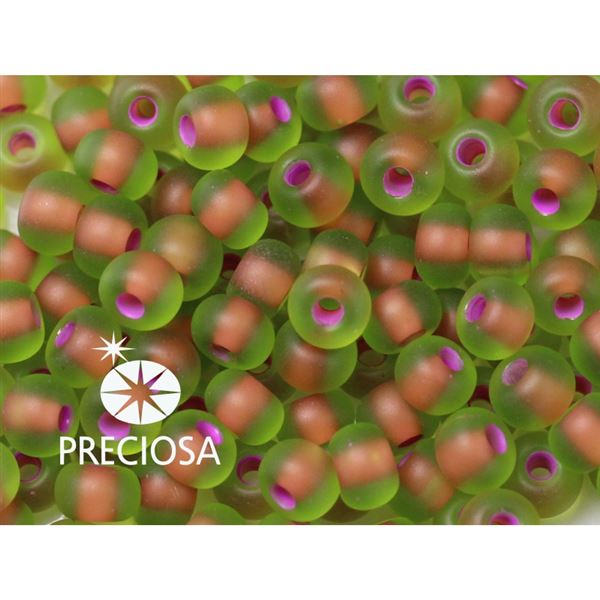 Preciosa Seed beads 5/0 4,6 mm Green MATT (PV5211) 20 g