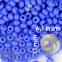 Preciosa Seed beads 6/0 4,1 mm Blue 33040 20 g