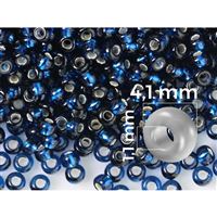 Preciosa Seed beads 6/0  4,1 mm Blue (67100) 20 g