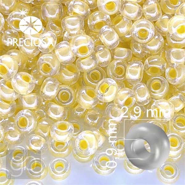 Preciosa Seed beads 8/0 2,9 mm Yellow 38683 50 g