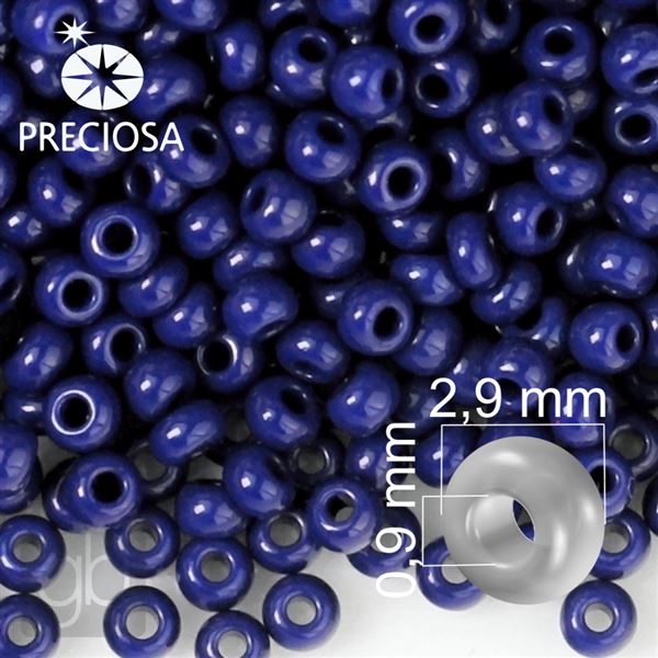 Preciosa Seed beads 8/0 2,9 mm Blue 33070 50 g