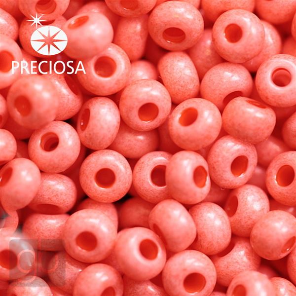 Preciosa Seed beads 8/0 2,9 mm Orange 09351 50 g