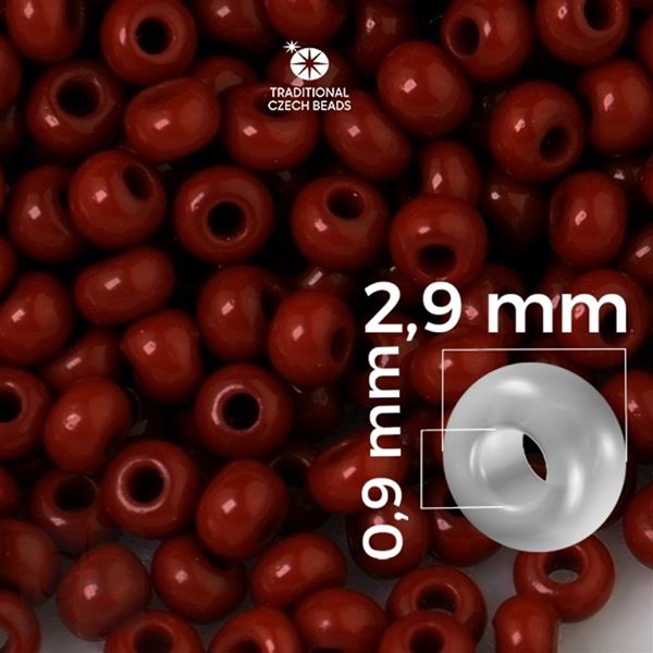 Preciosa Seed beads 8/0 2,9 mm Brown 93300 50 g