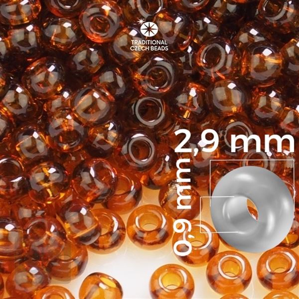 Preciosa Seed beads 8/0 2,9 mm Brown 10110 50 g