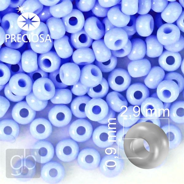 Preciosa Seed beads 8/0 2,9 mm Blue 33000 50 g