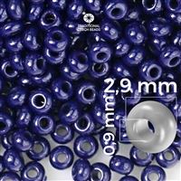 Preciosa Seed beads 8/0 2,9 mm Blue 33080 50 g