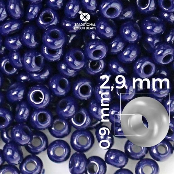 Preciosa Seed beads 8/0 2,9 mm Blue 33080 50 g