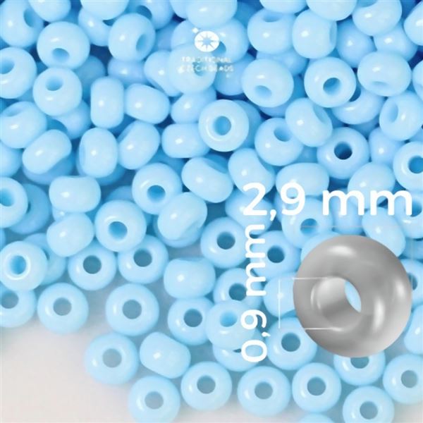 Preciosa Seed beads 8/0 2,9 mm Blue 63000 50 g
